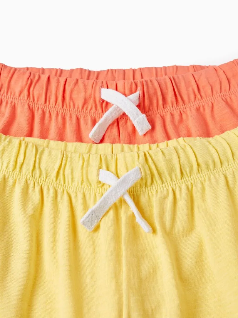 2 Shorts en Jersey de Coton pour Garçon  EXPLORING AUSTRALIA - Rose