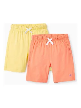 2 Shorts en Jersey de Coton pour Garçon  EXPLORING AUSTRALIA - Rose