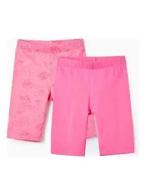 2 Shorts Moulants en Coton pour Fille 'Australia'  EXPLORING AUSTRALIA - Rose