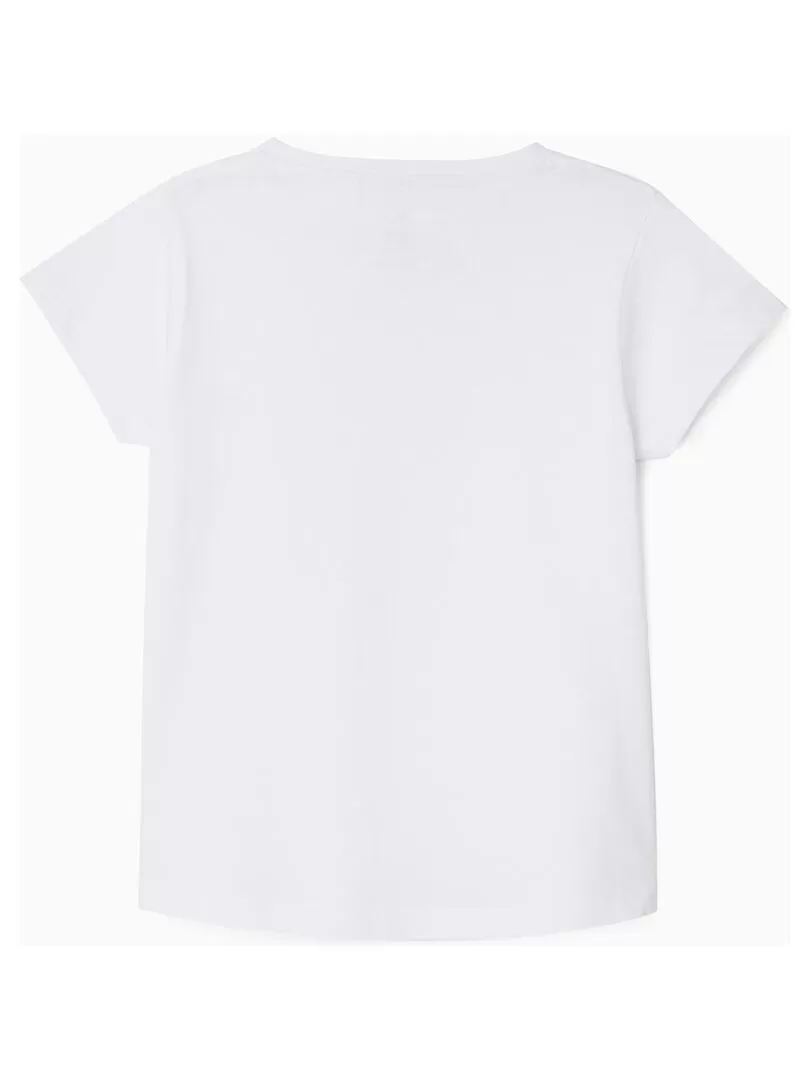 2 T-Shirts Unis Fille manches courtes DISRUPTION - Blanc