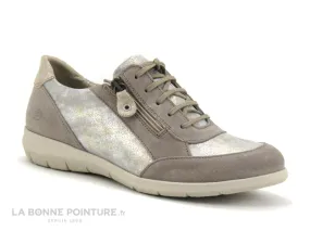 Achat chaussures Suave Femme Chaussure basse / Derby, vente Suave 7 OXFORD 6627T - Beige - Argent - Chaussure basse Femme