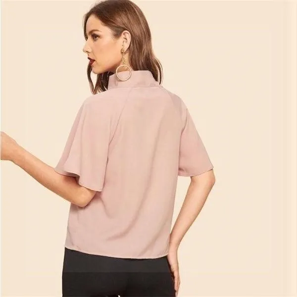 Blouse bohème rose