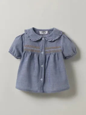 Blouse chambray bébé