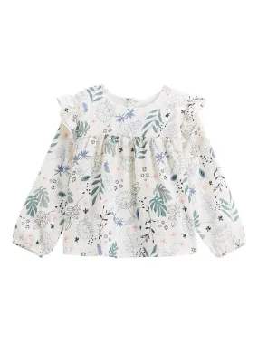 Blouse enfant en gaze de coton Belle de Nuit - Ecru