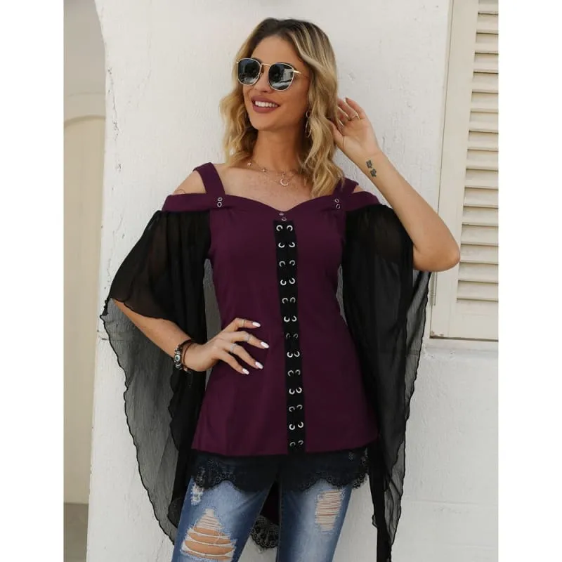 Blouse femme chic noir