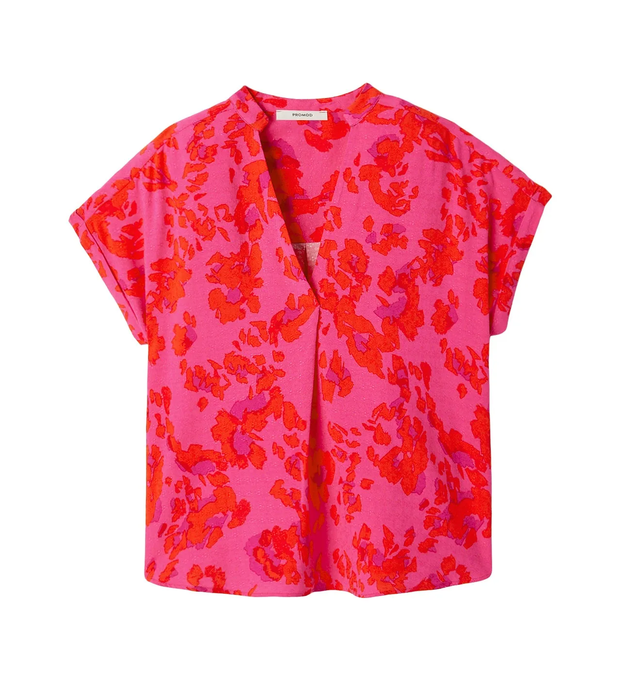 Blouse imprimée Femme - Imprimé framboise