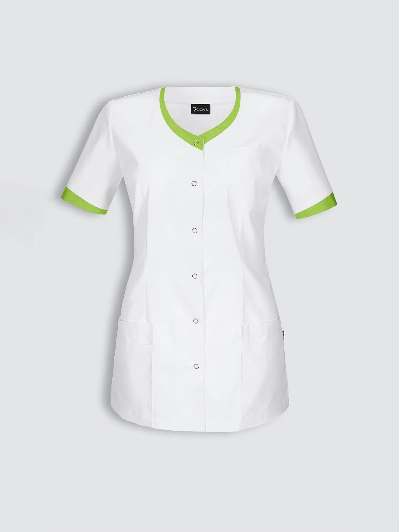 Blouse médicale avec détails colorés