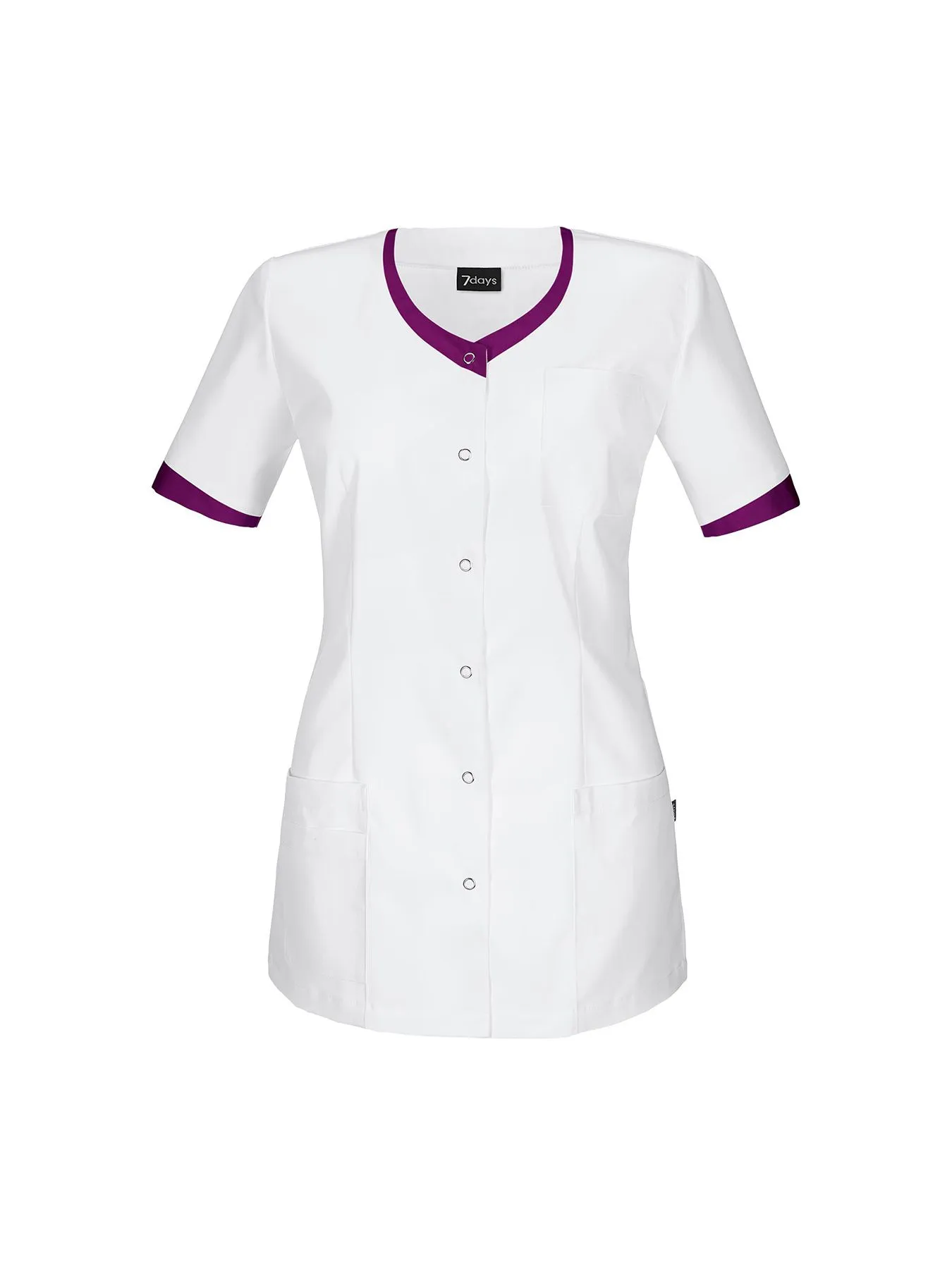 Blouse médicale avec détails colorés