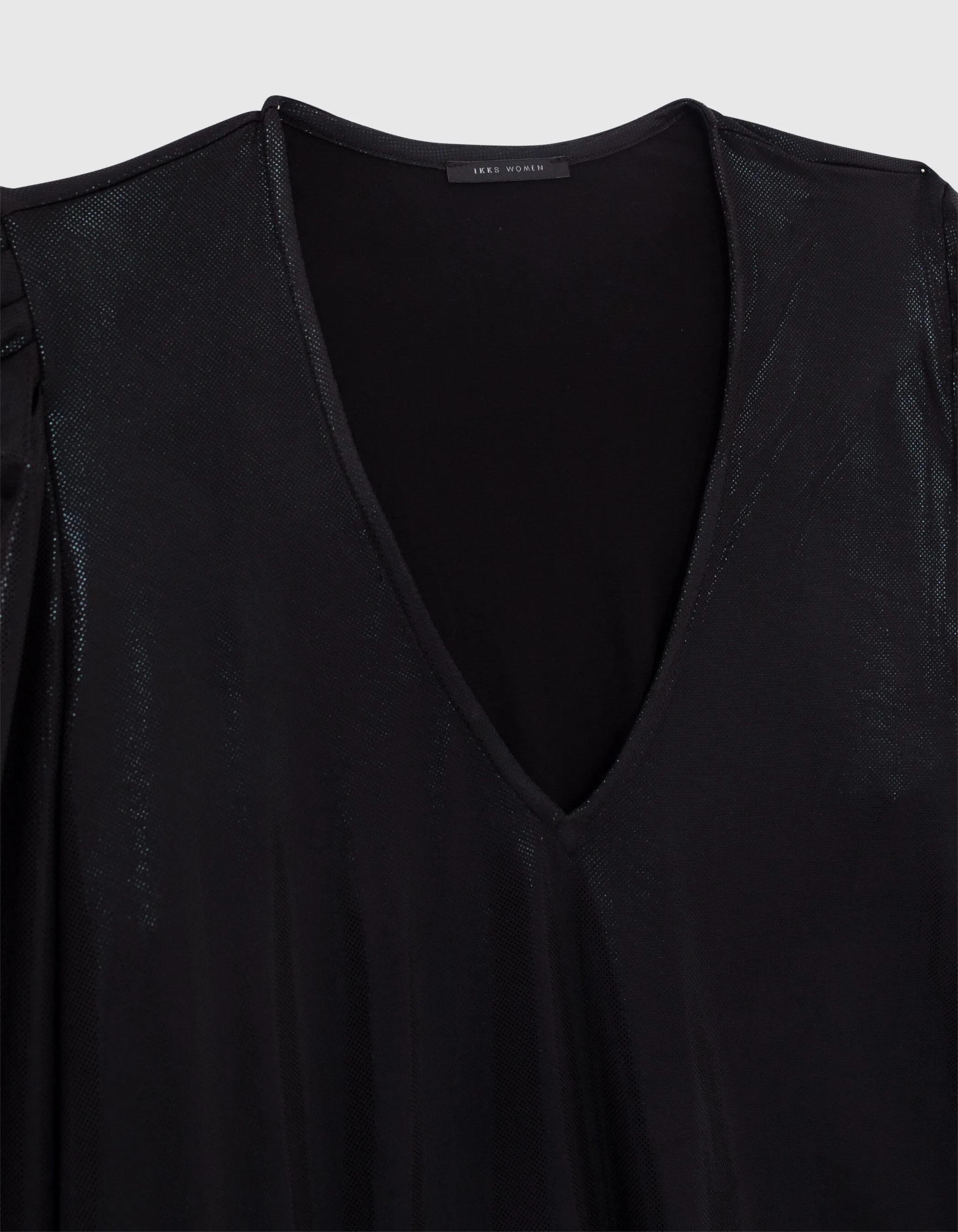 Blouse noire manches gigots femme