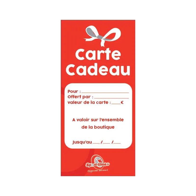 Carte cadeau Sport-time