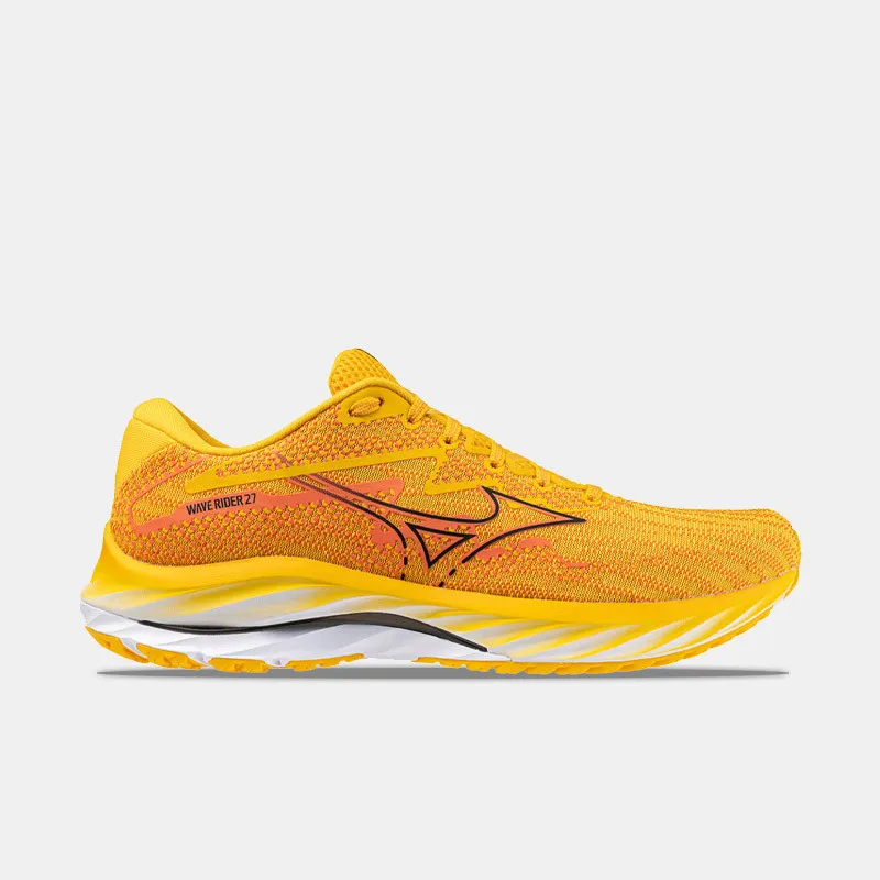 Chaussures Mizuno Wave Rider 27 - Citrus/Noir/Nasturtium - J1GC2303-56