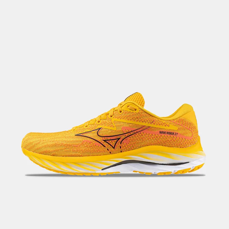 Chaussures Mizuno Wave Rider 27 - Citrus/Noir/Nasturtium - J1GC2303-56