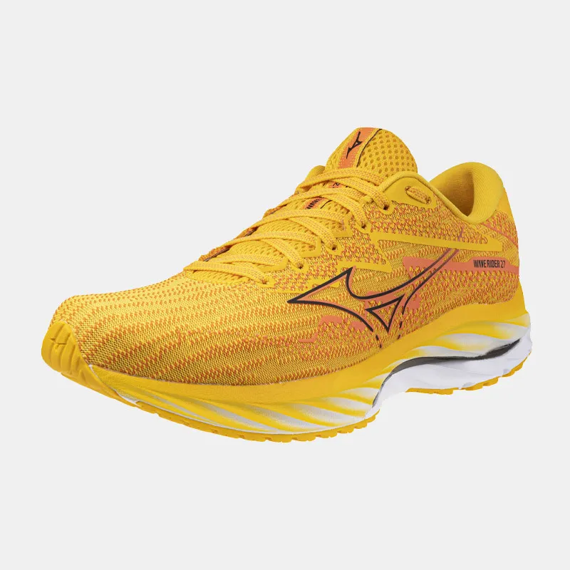 Chaussures Mizuno Wave Rider 27 - Citrus/Noir/Nasturtium - J1GC2303-56