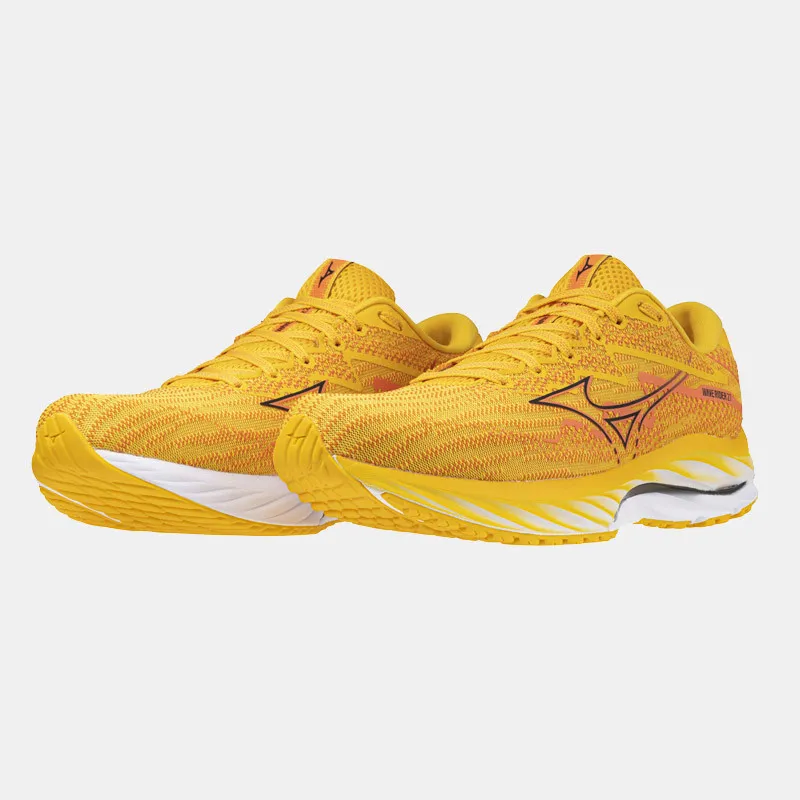 Chaussures Mizuno Wave Rider 27 - Citrus/Noir/Nasturtium - J1GC2303-56