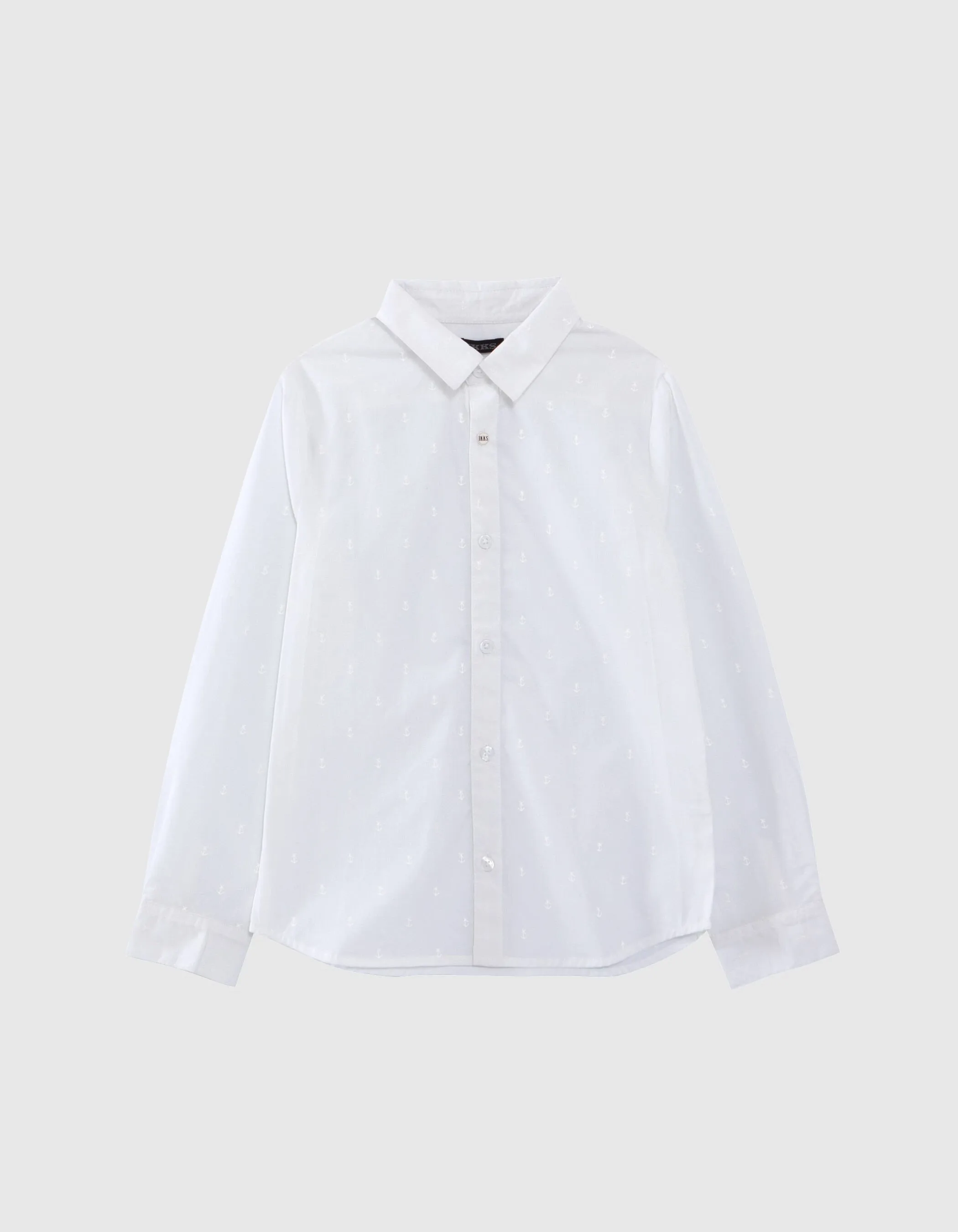 Chemise blanche imprimé ancres garçon