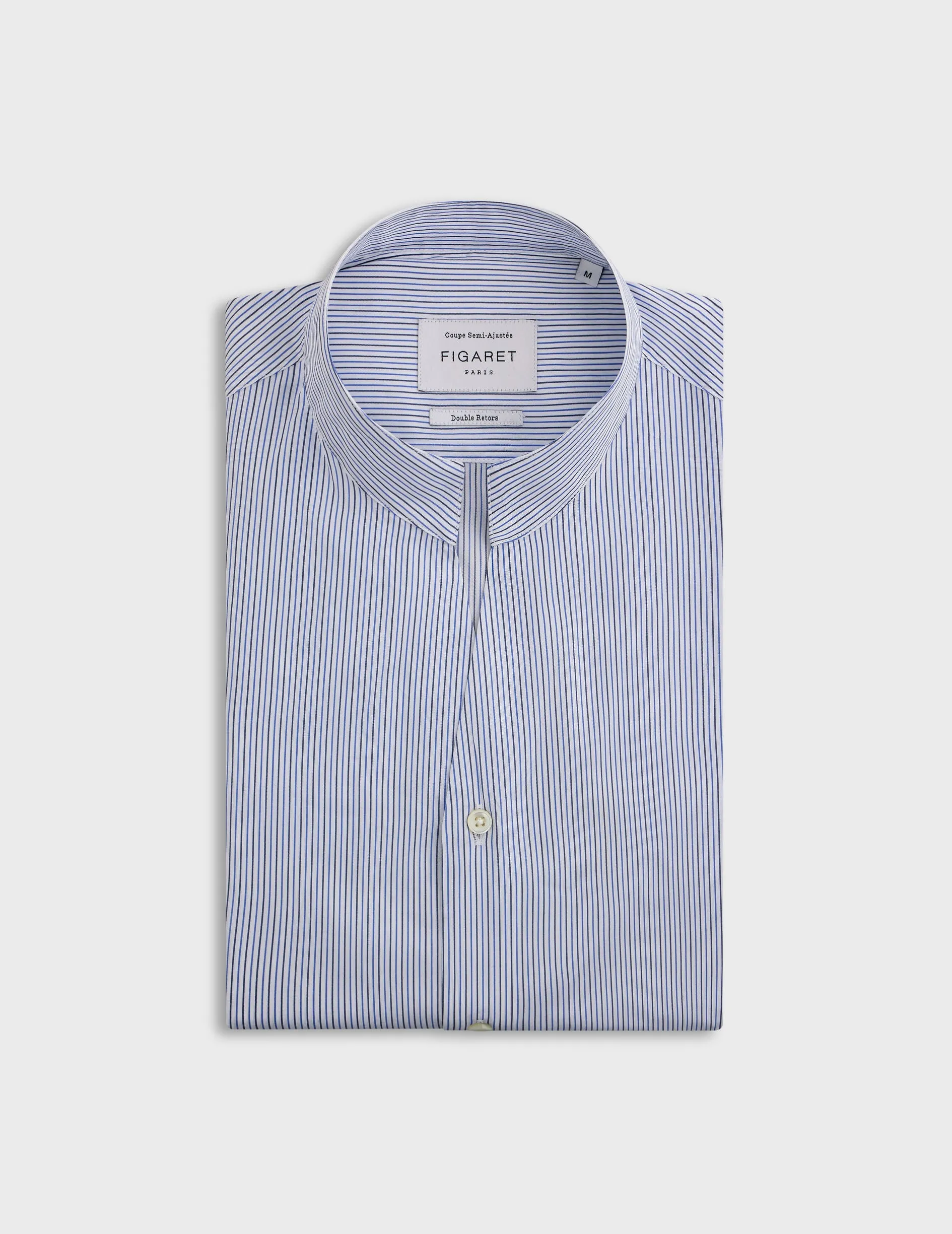 Chemise carl rayée bleue