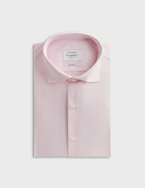 Chemise classique rayée rose