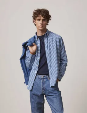 Chemise Gaspard à carreaux bleus