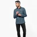 Chemise Service Denim Homme Manches Longues - TOPTEX