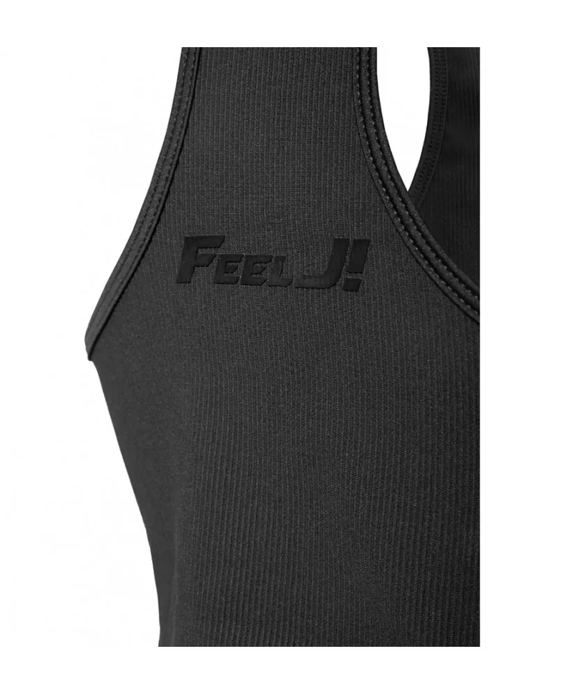 Débardeur Fitness Femme Rayé - FeelJ