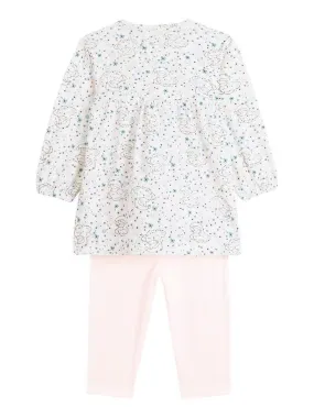 Ensemble bébé robe et legging Mini Koala - Rose