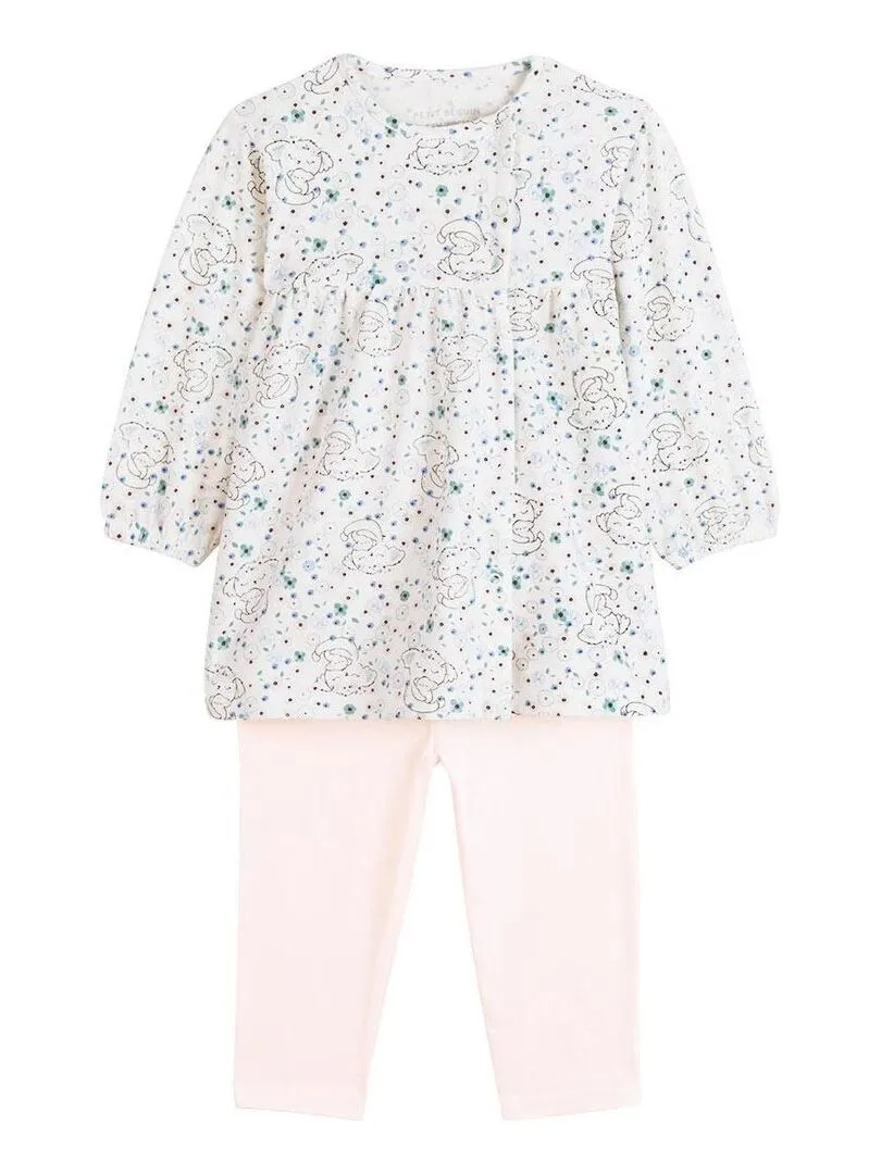 Ensemble bébé robe et legging Mini Koala - Rose