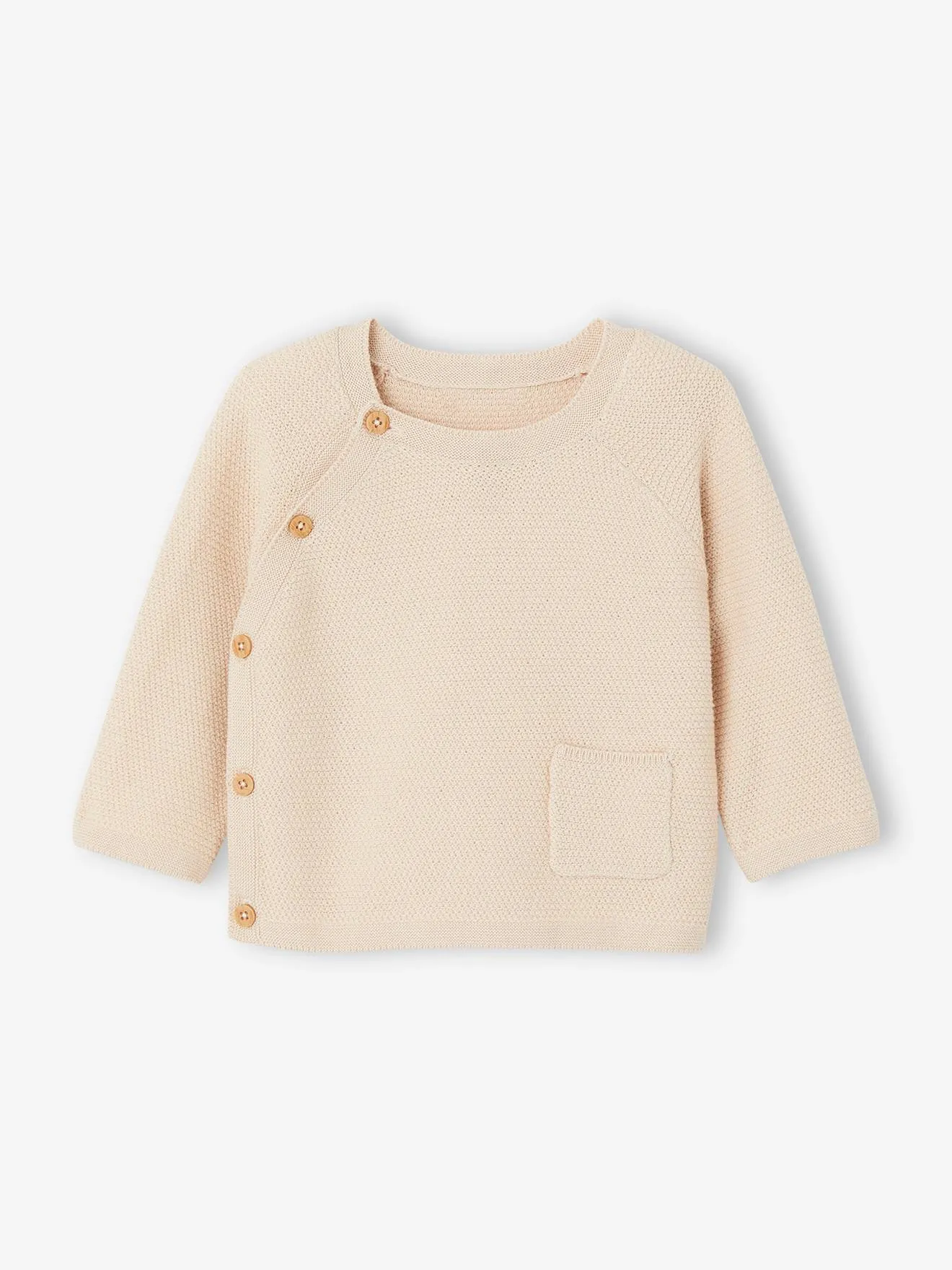 Ensemble en tricot pull et legging naissance bébé beige - Vertbaudet