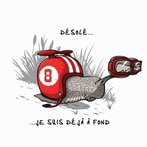 Escargot de course - t-shirt en coton bio - éloge de la lenteur