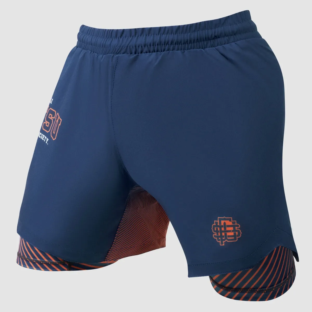 Fightshort Fumetsu Dual Layer Varsity - Bleu Marine