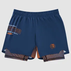 Fightshort Fumetsu Dual Layer Varsity - Bleu Marine