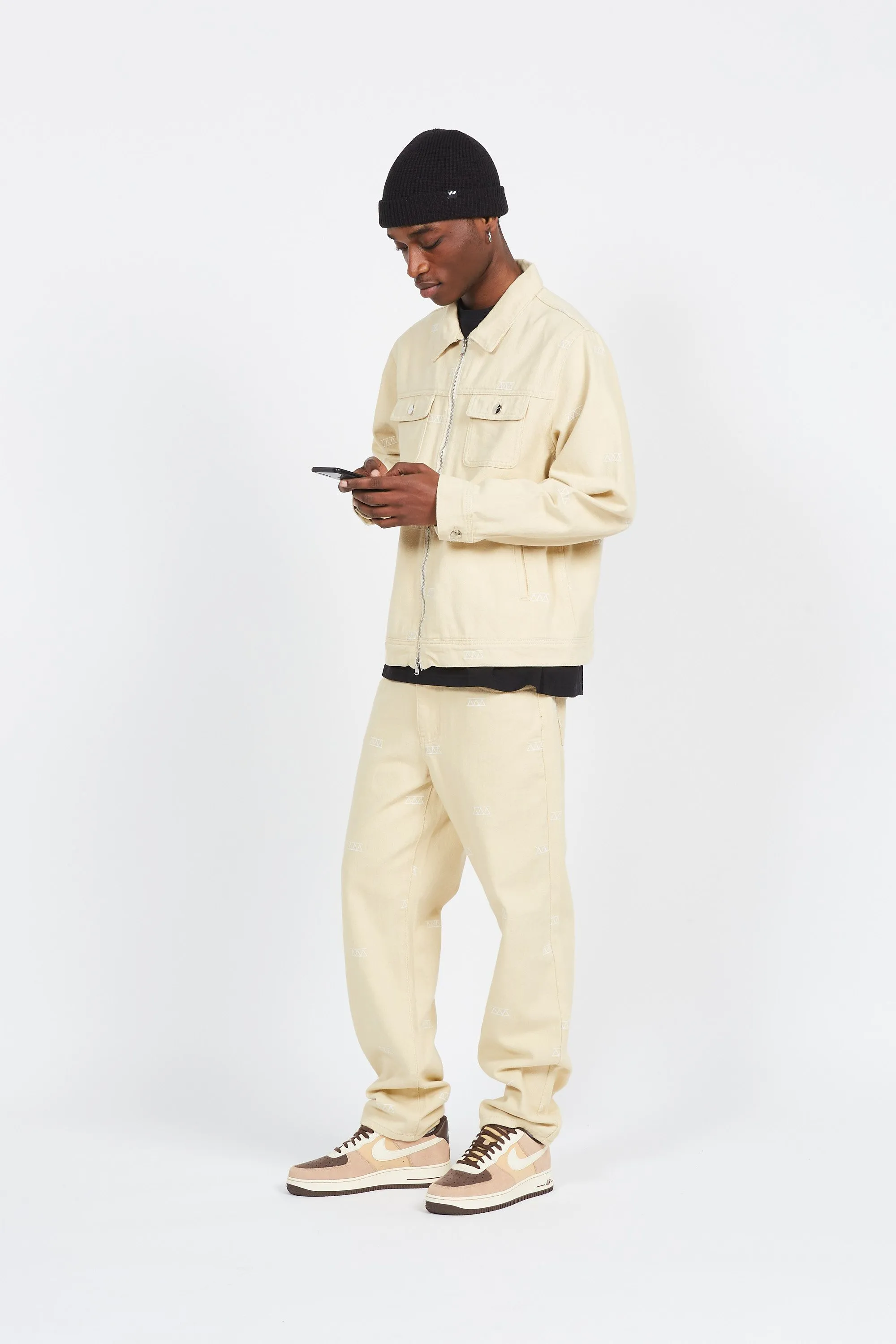 Jean Beige Hologram - Homme | Citadium