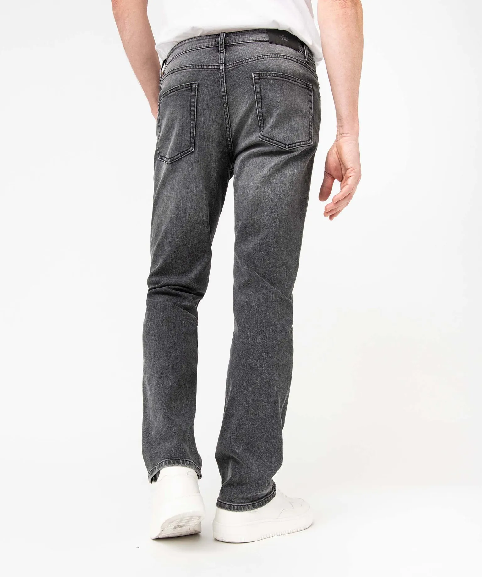 Jean coupe Regular coloris délavé homme gris