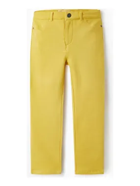 Jeggings en coton brossé pour fille 'Skinny Fit'   NORTHERN CALLING - Jaune clair