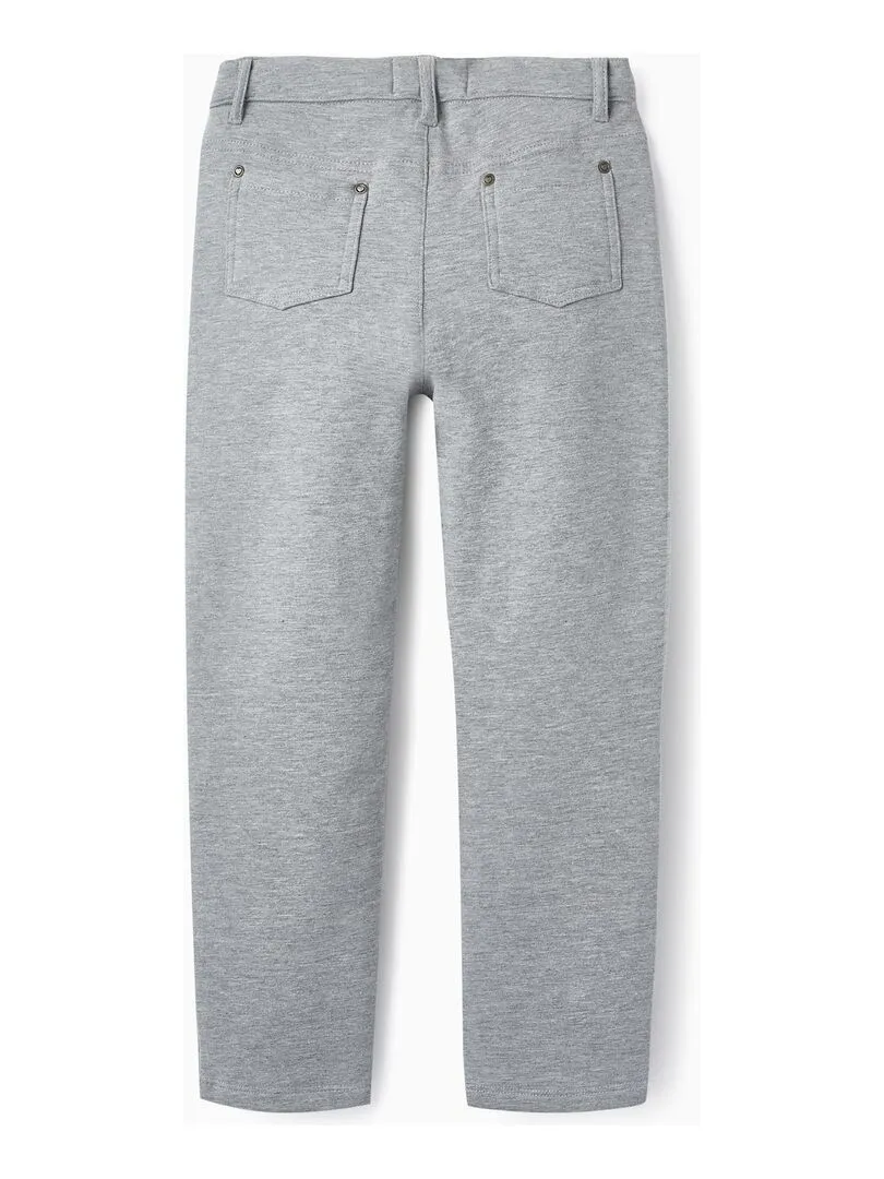 Jeggins en coton brossé pour fille 'Skinny Fit'  NORTHERN CALLING - Gris