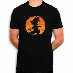 L'entrainement de songoku - t-shirt en coton bio - fanart dragon ball