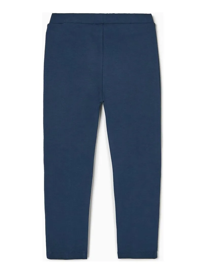 Legging avec Plis Cousus Fille   LE CHALET - Bleu foncé