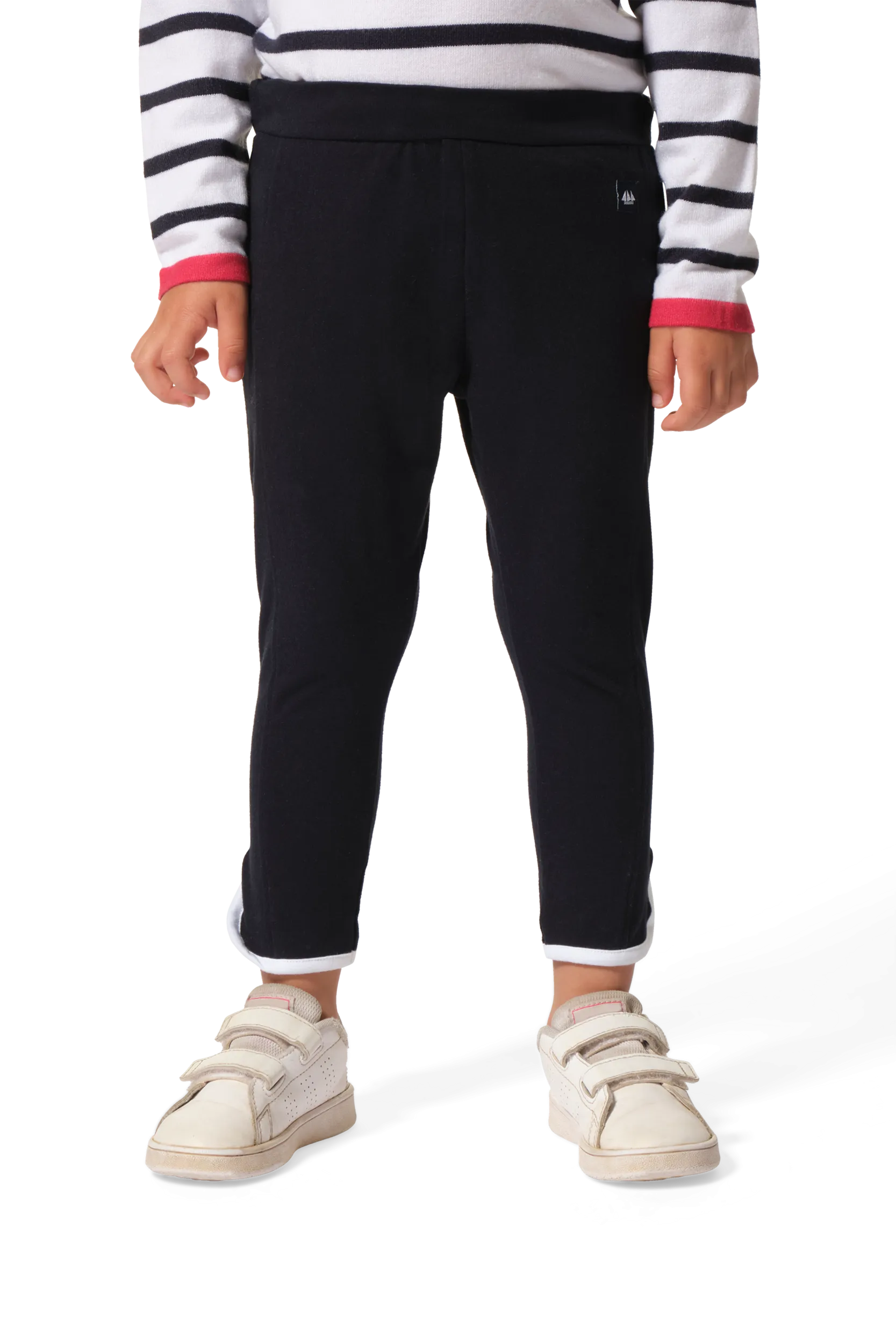 Legging en coton fille avec découpes et fantaisies bas de jambe XEDINA