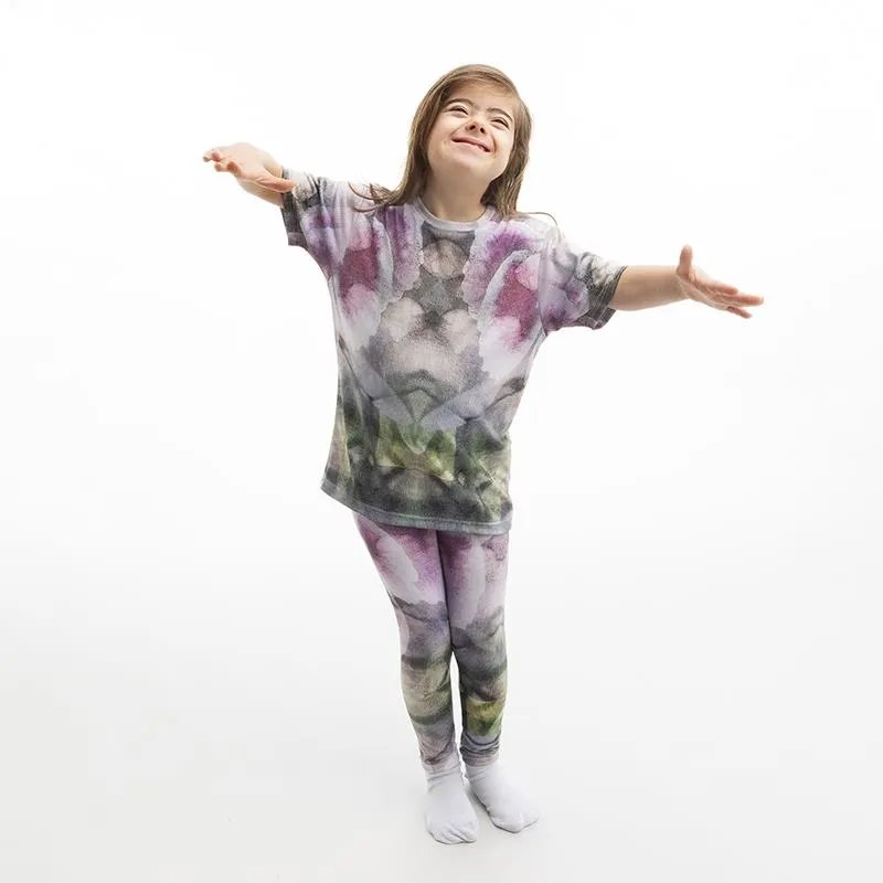 Legging imprimé pour fille, legging pour fille avec design