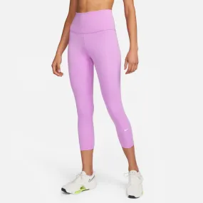 Legging mi-mollet Nike One femme - Rush Fuchsia/White - DM7276-532