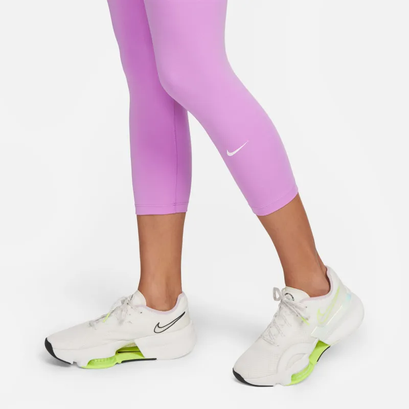 Legging mi-mollet Nike One femme - Rush Fuchsia/White - DM7276-532