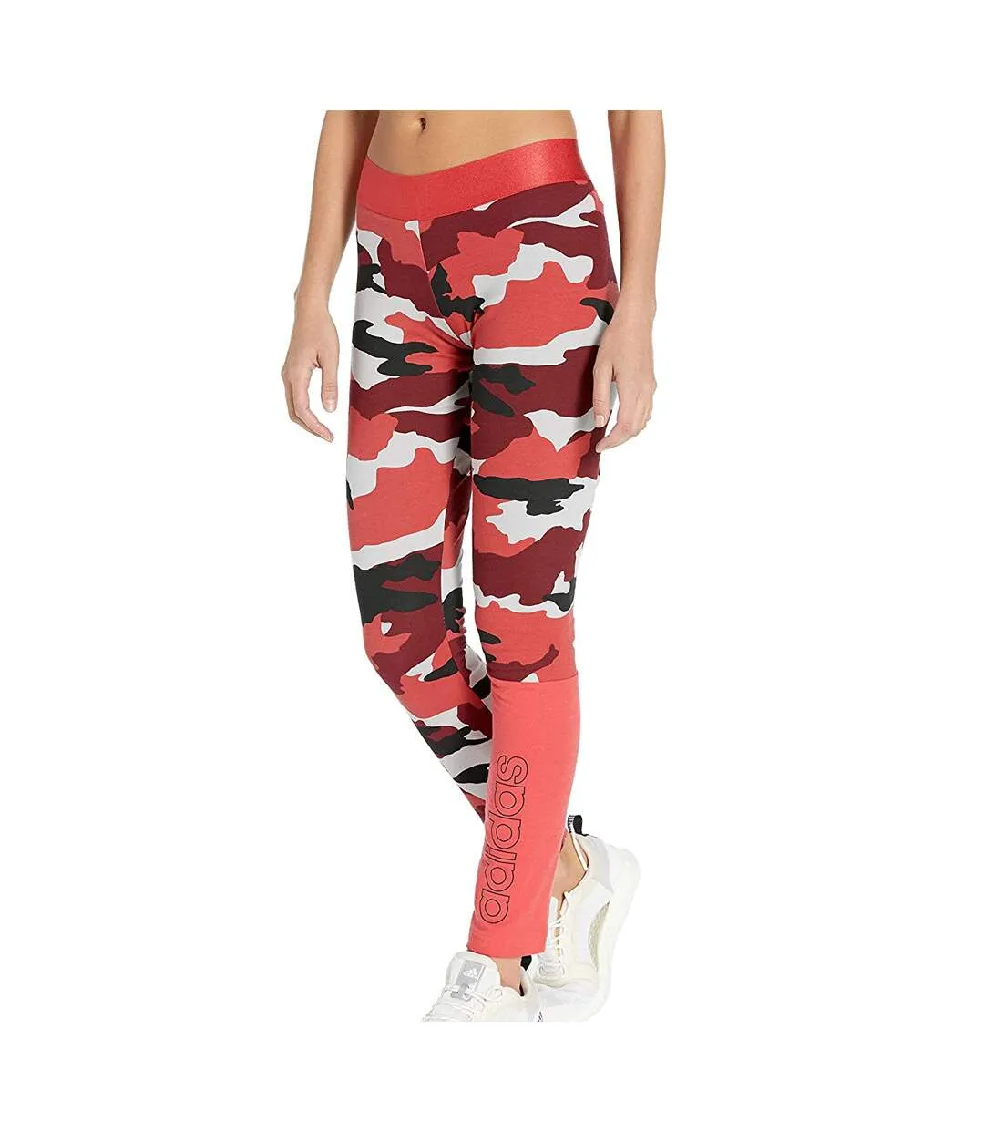 Legging Rouge Femme Adidas FC AOP TIGHT