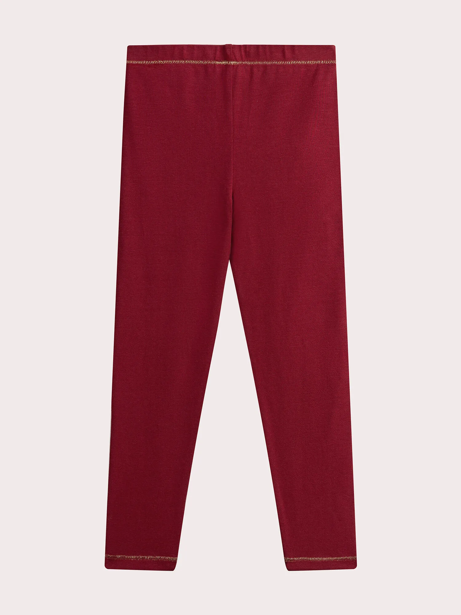 Legging rouge pour fille