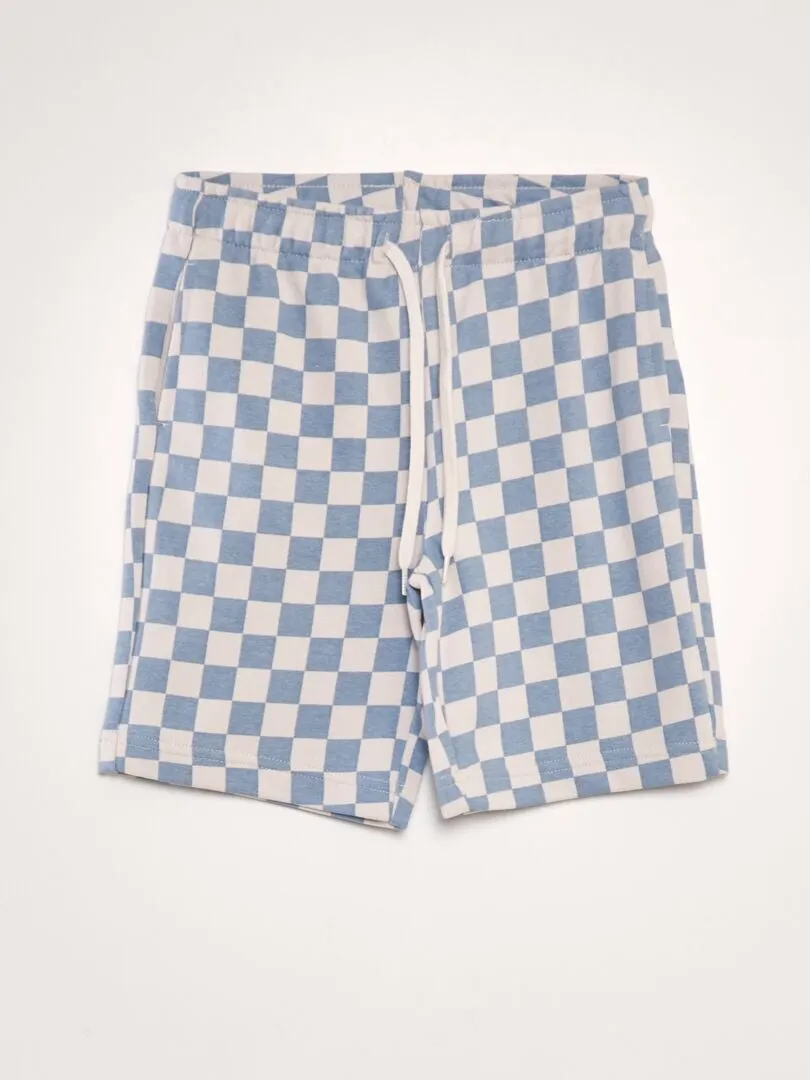 Lot de 2 shorts en molleton fin - Bleu