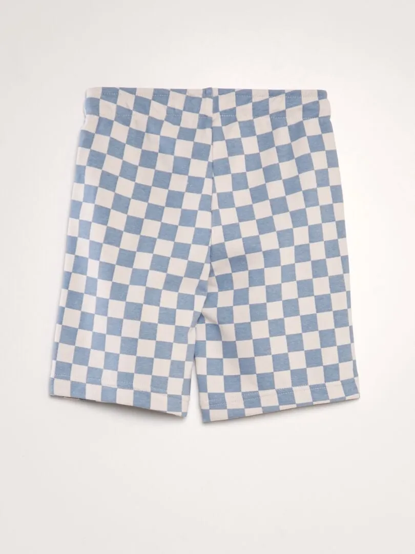 Lot de 2 shorts en molleton fin - Bleu