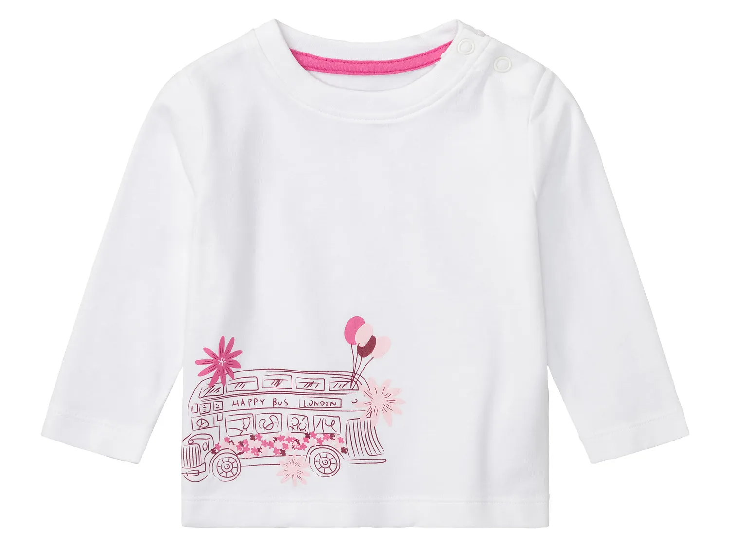 lupilu® Lot de 3 t-shirts à manches longues bébé