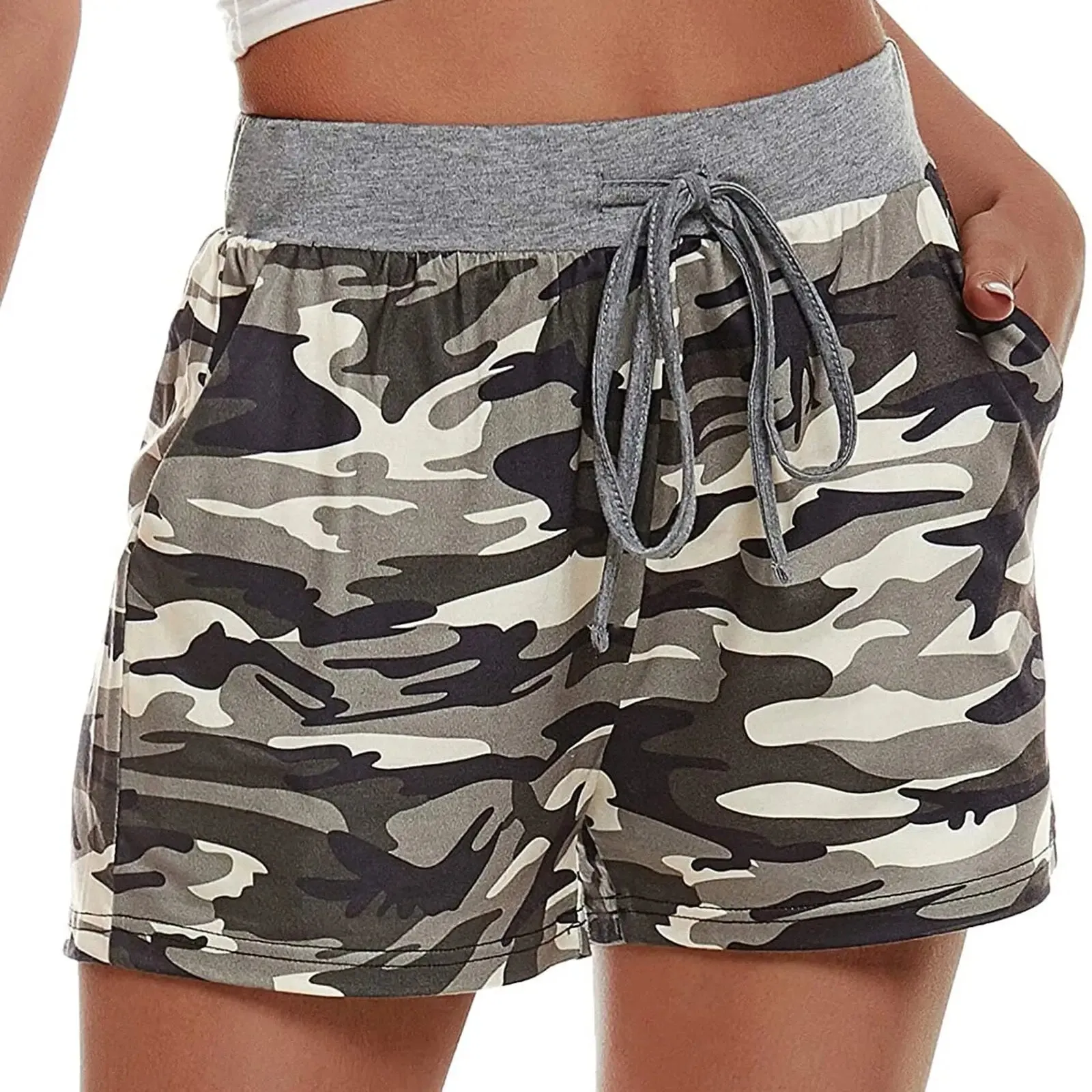 Mini short militaire femme