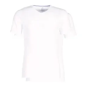 Pack de 2 T-Shirts Col V X-Temp - Thermorégulation Active Blanc / Blanc en tissu Dim - Maillot de corps Homme sur MenCorn