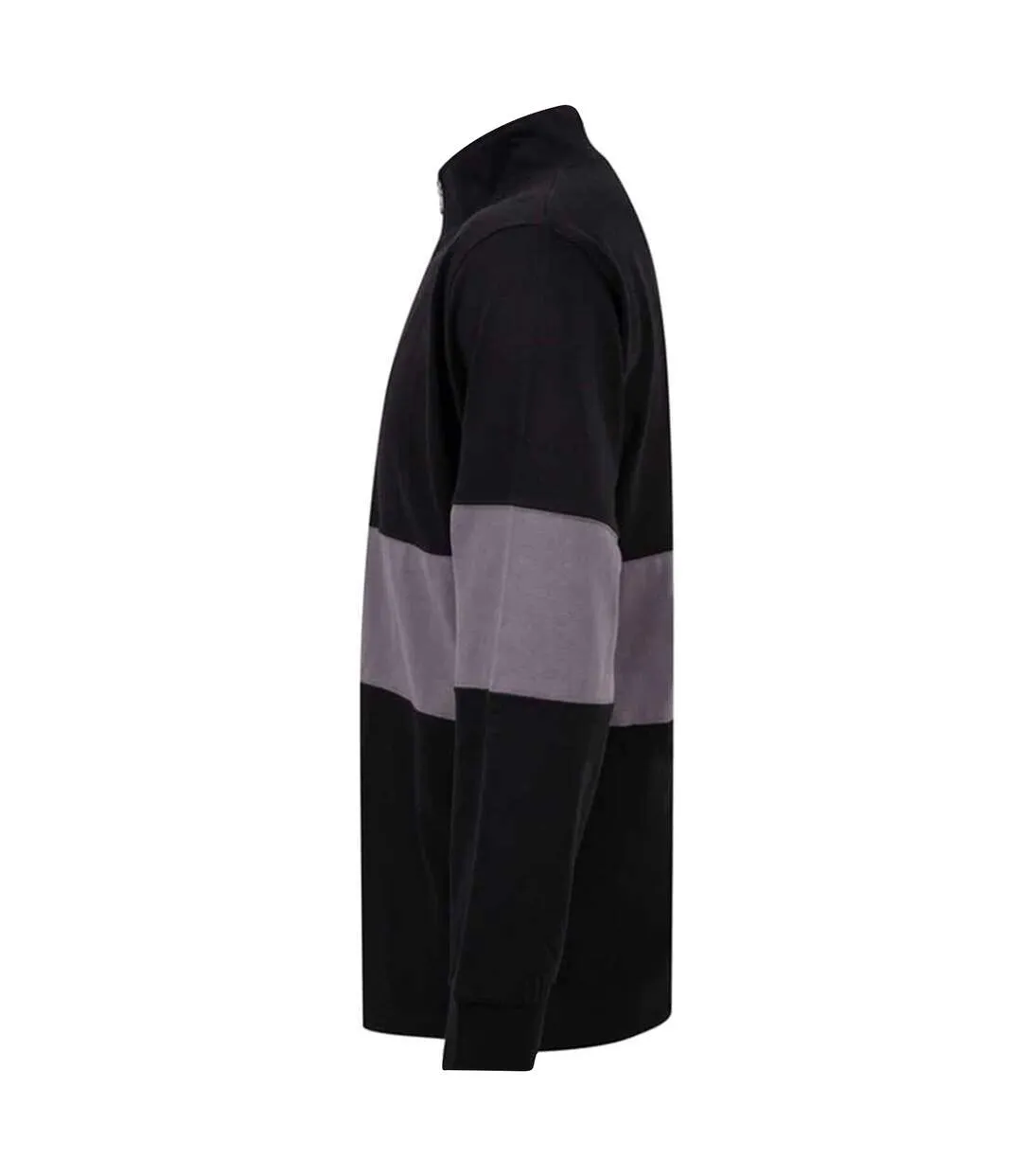 Pull bandes adultes noir/ gris Front Row