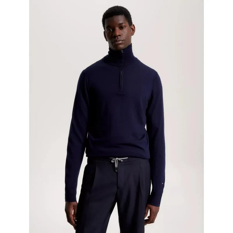 Pull camionneur col zippé bacary bleu clair homme - Izac | wimod