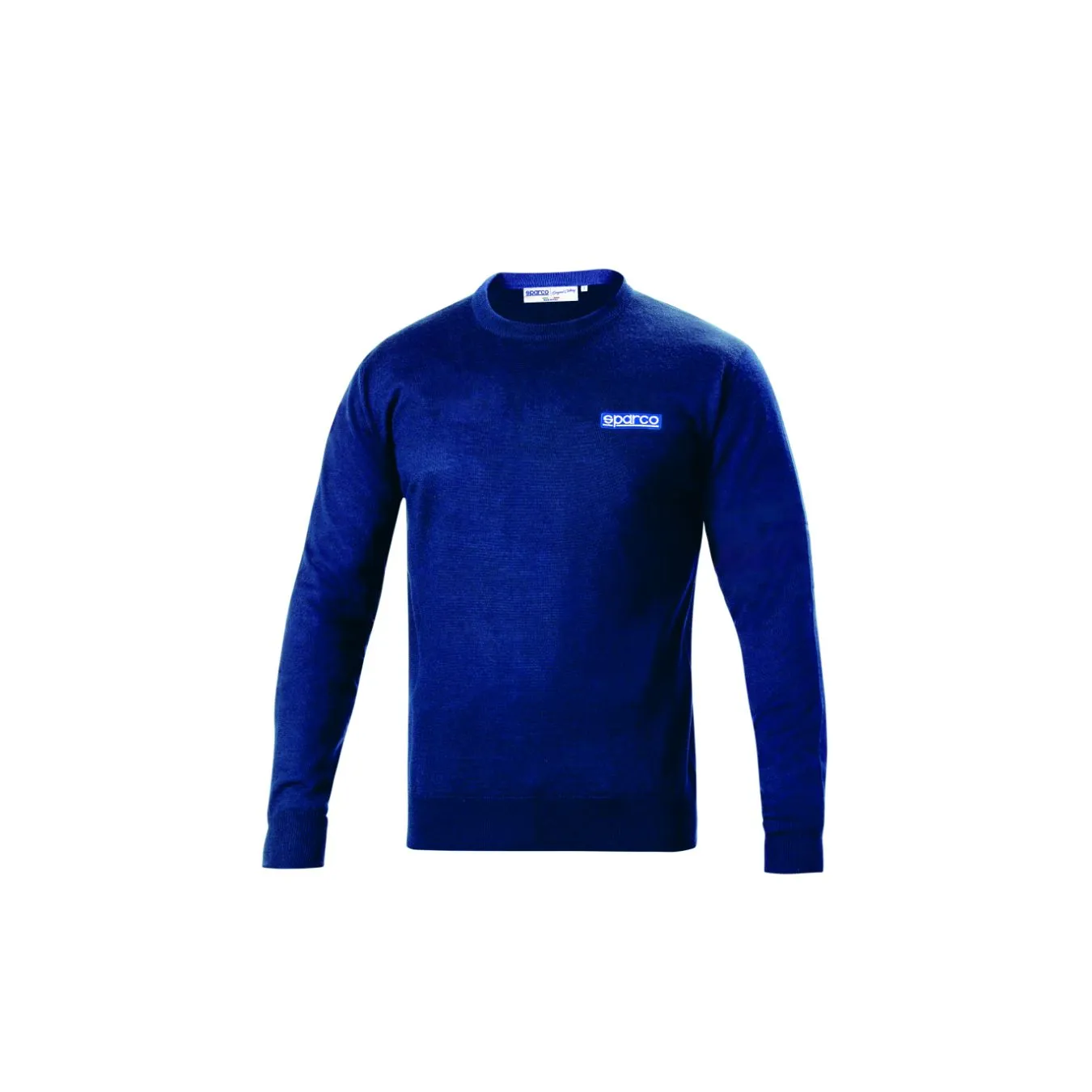 Pull en laine à col rond SPARCO bleu